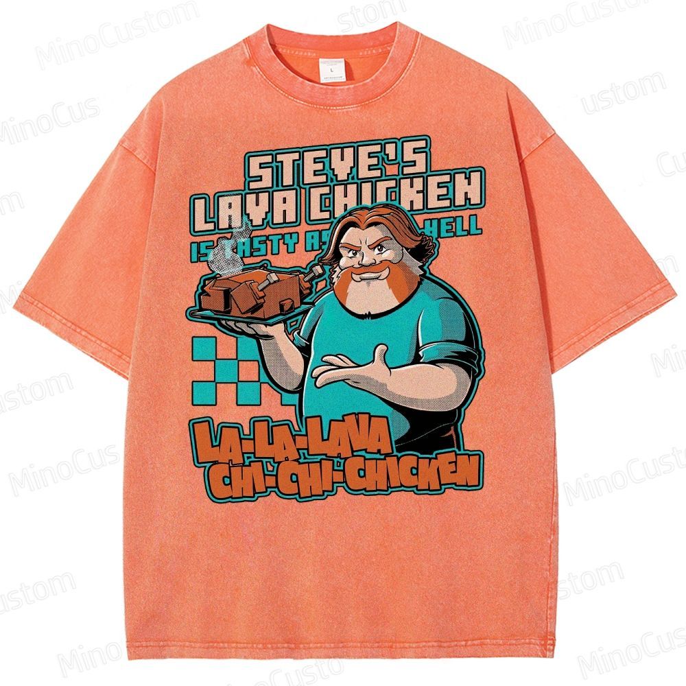 Game Lava Chicken Washed T-Shirt 