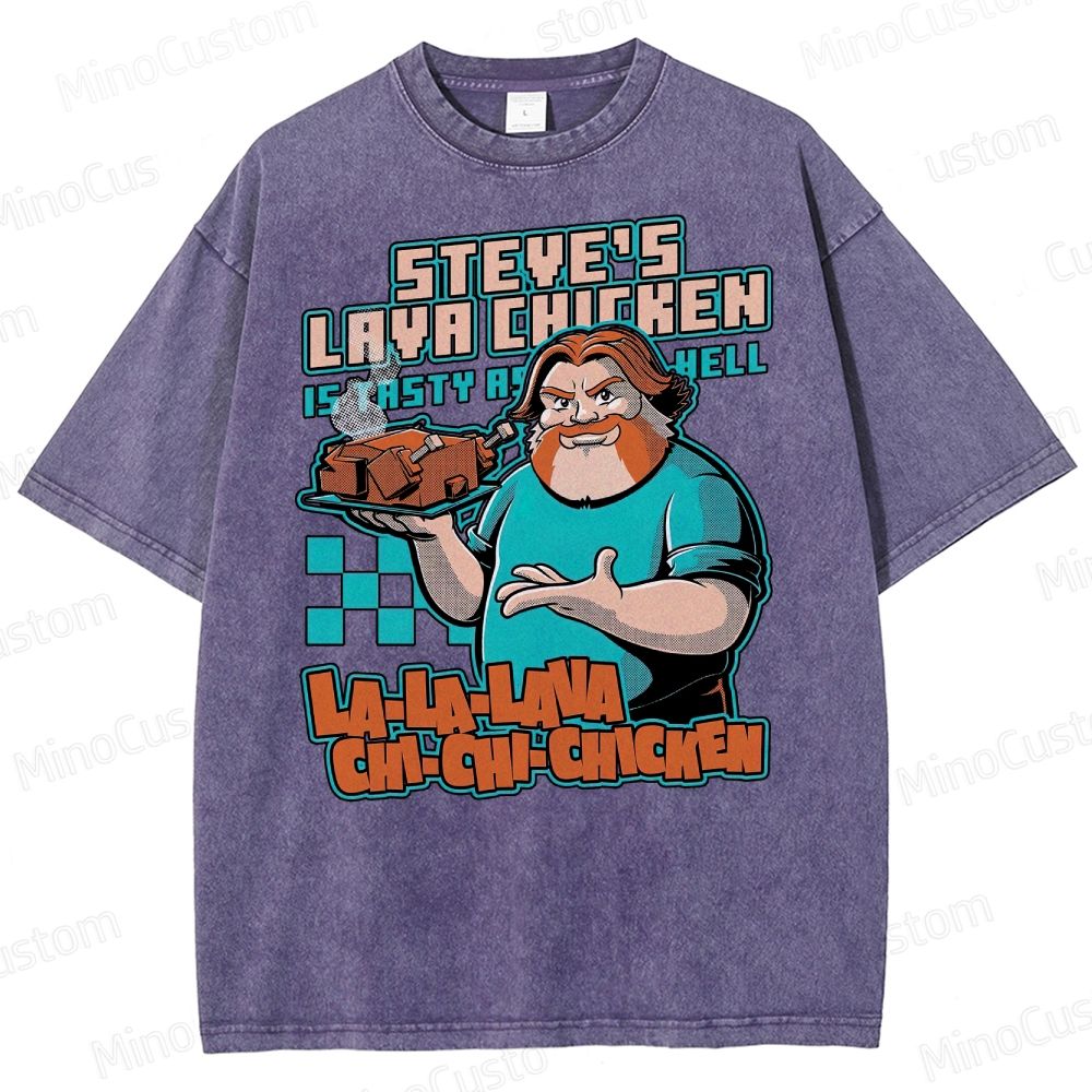 Game Lava Chicken Washed T-Shirt 