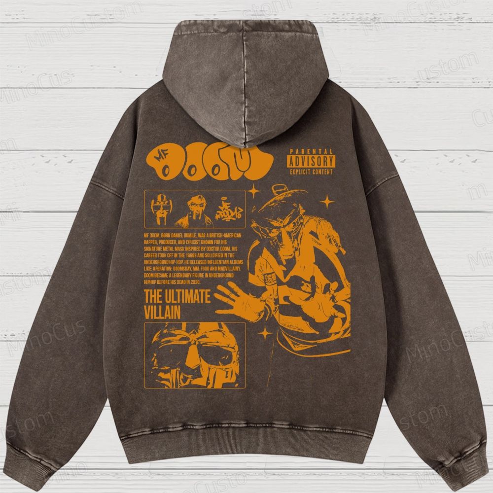 Underground Hip-Hop Legend Washed Hoodies