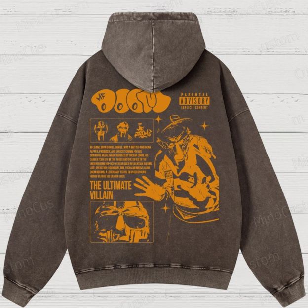 Underground Hip-Hop Legend Washed Hoodies