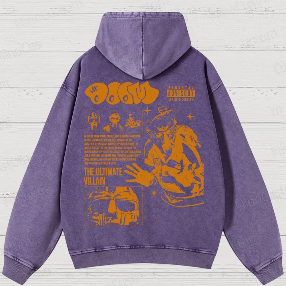 Underground Hip-Hop Legend Washed Hoodies