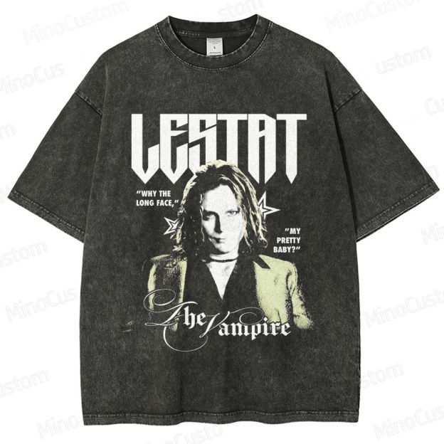 Interview with the Vampire: Lestat Retro Gothic Horror Graphic Washed Vintage T-Shirt