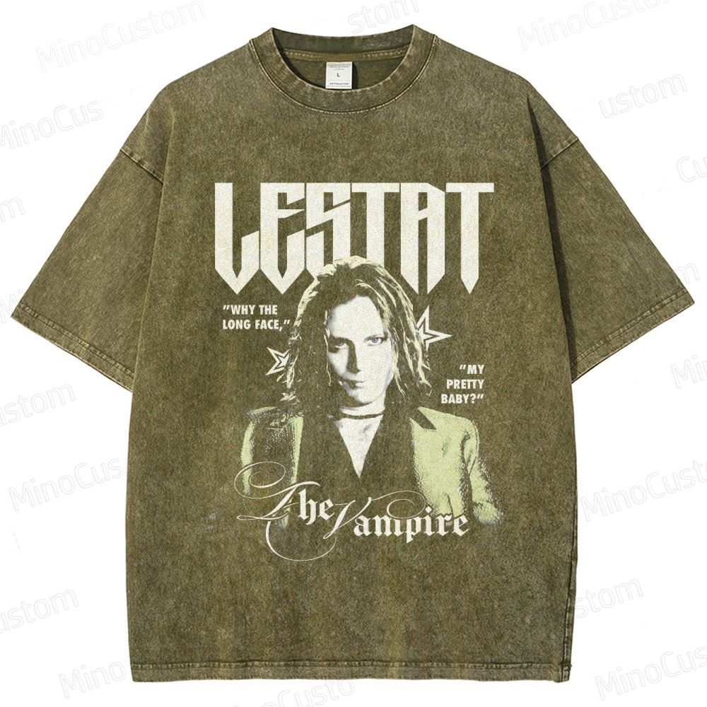 Interview with the Vampire: Lestat Retro Gothic Horror Graphic Washed Vintage T-Shirt