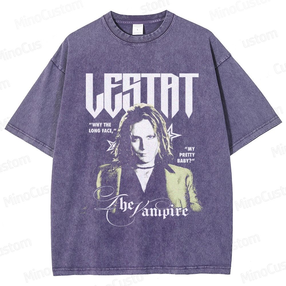 Interview with the Vampire: Lestat Retro Gothic Horror Graphic Washed Vintage T-Shirt