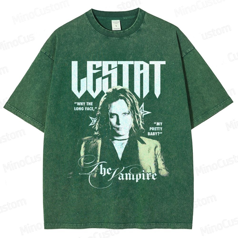Interview with the Vampire: Lestat Retro Gothic Horror Graphic Washed Vintage T-Shirt