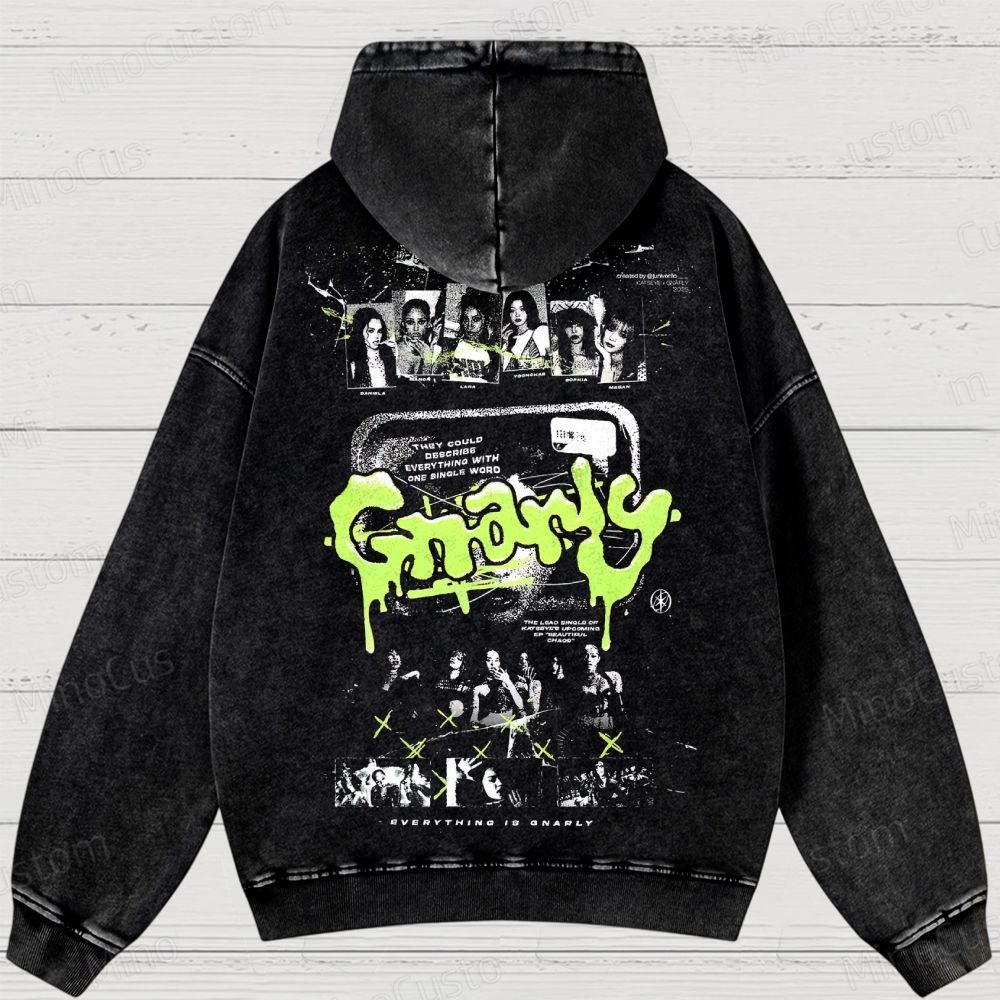 Vintage Graphic Washed Hoodies 