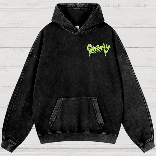 Vintage Graphic Washed Hoodies 