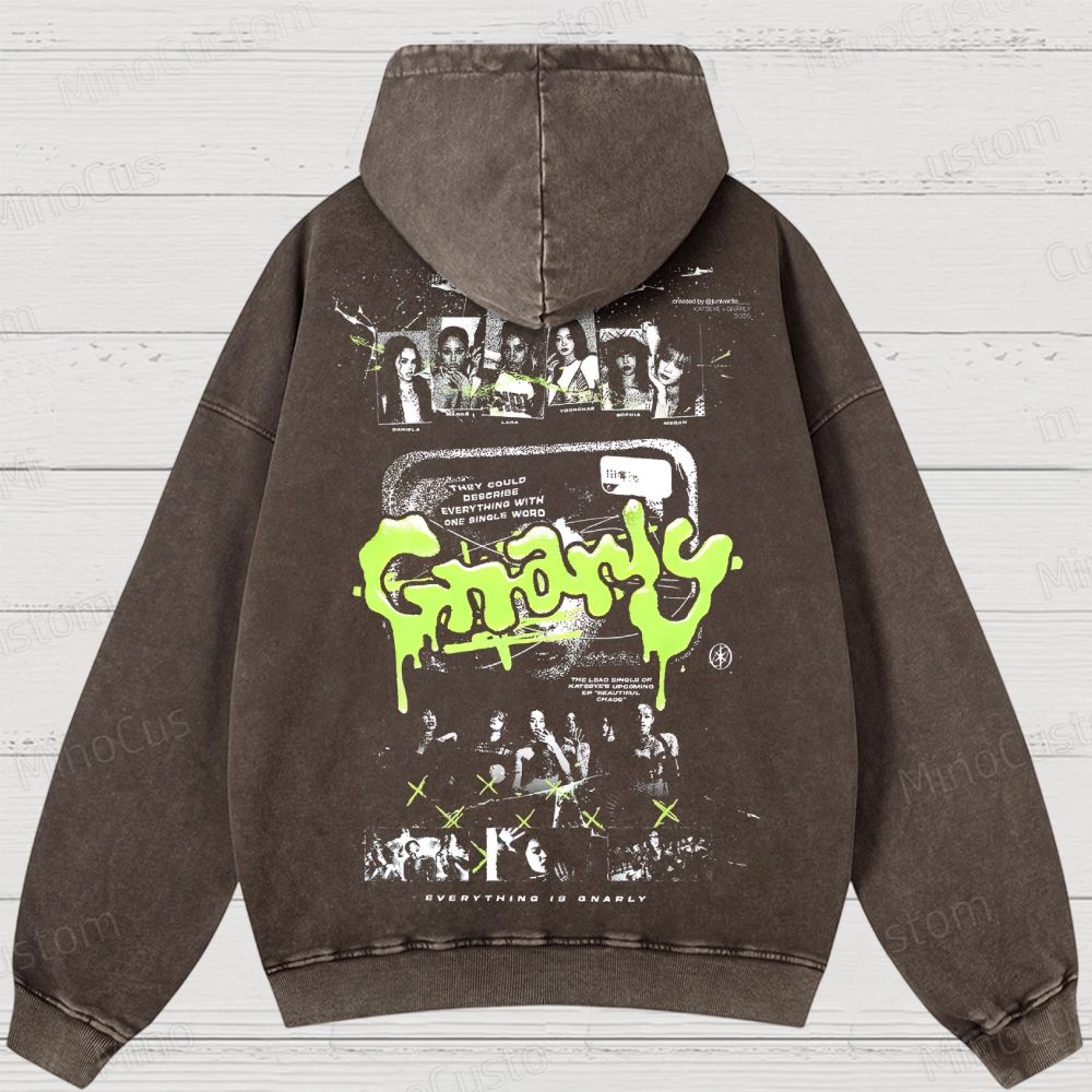 Vintage Graphic Washed Hoodies 