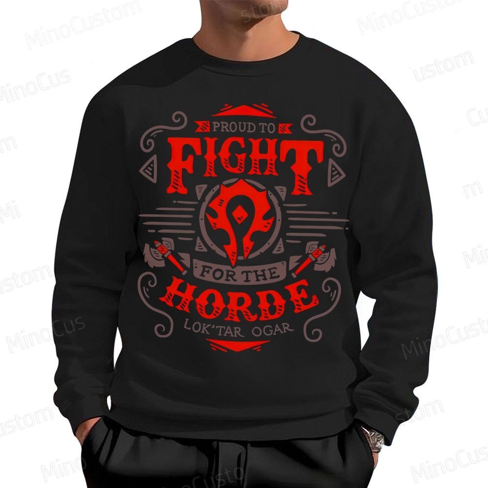Warcraft Horde Emblem Cotton Sweatshirts 