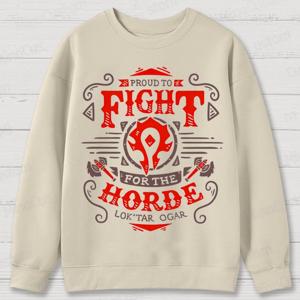 Warcraft Horde Emblem Cotton Sweatshirts 