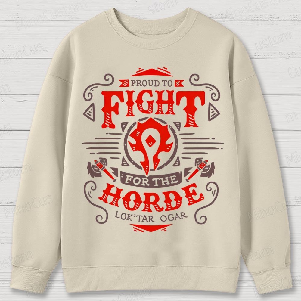 Warcraft Horde Emblem Cotton Sweatshirts 