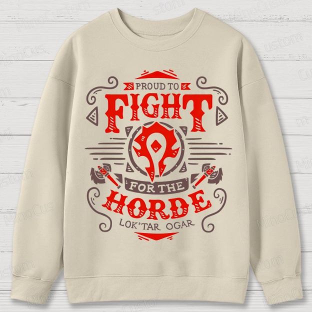 Warcraft Horde Emblem Cotton Sweatshirts 
