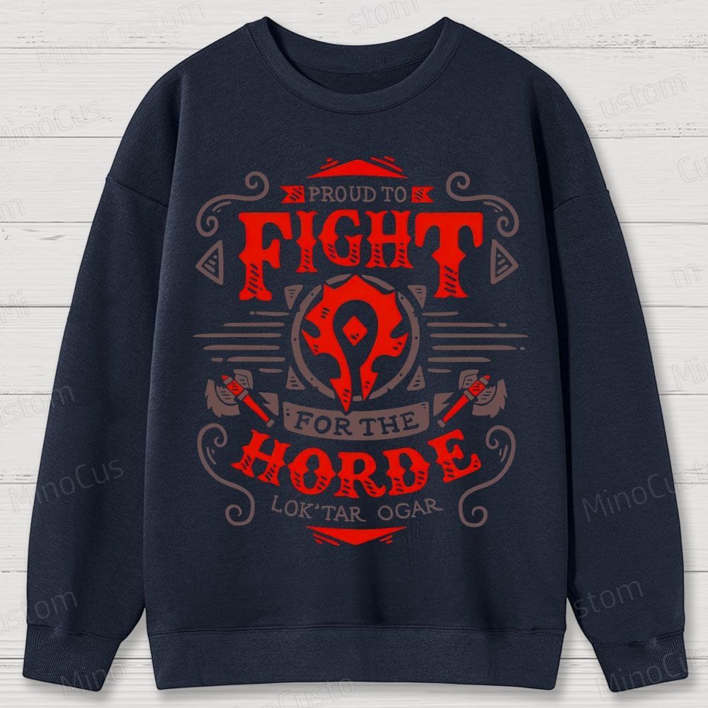 Warcraft Horde Emblem Cotton Sweatshirts 