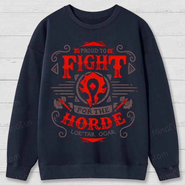 Warcraft Horde Emblem Cotton Sweatshirts 