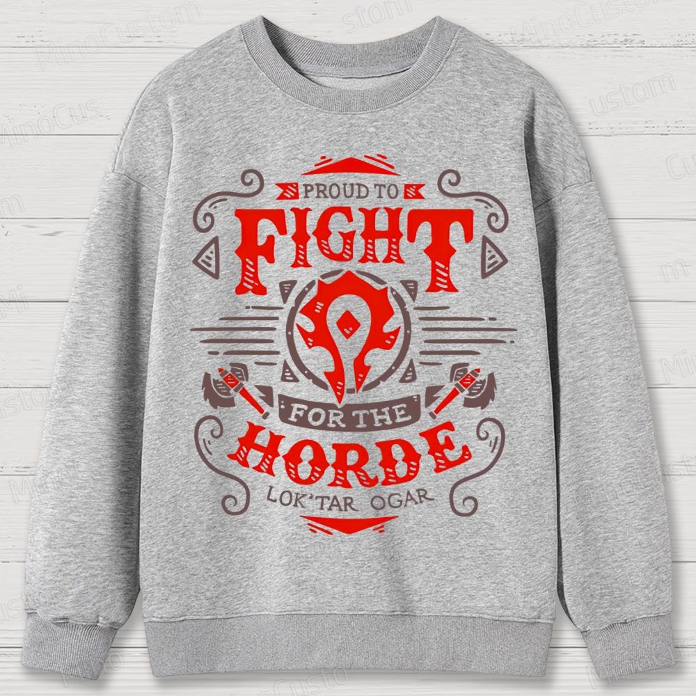 Warcraft Horde Emblem Cotton Sweatshirts 