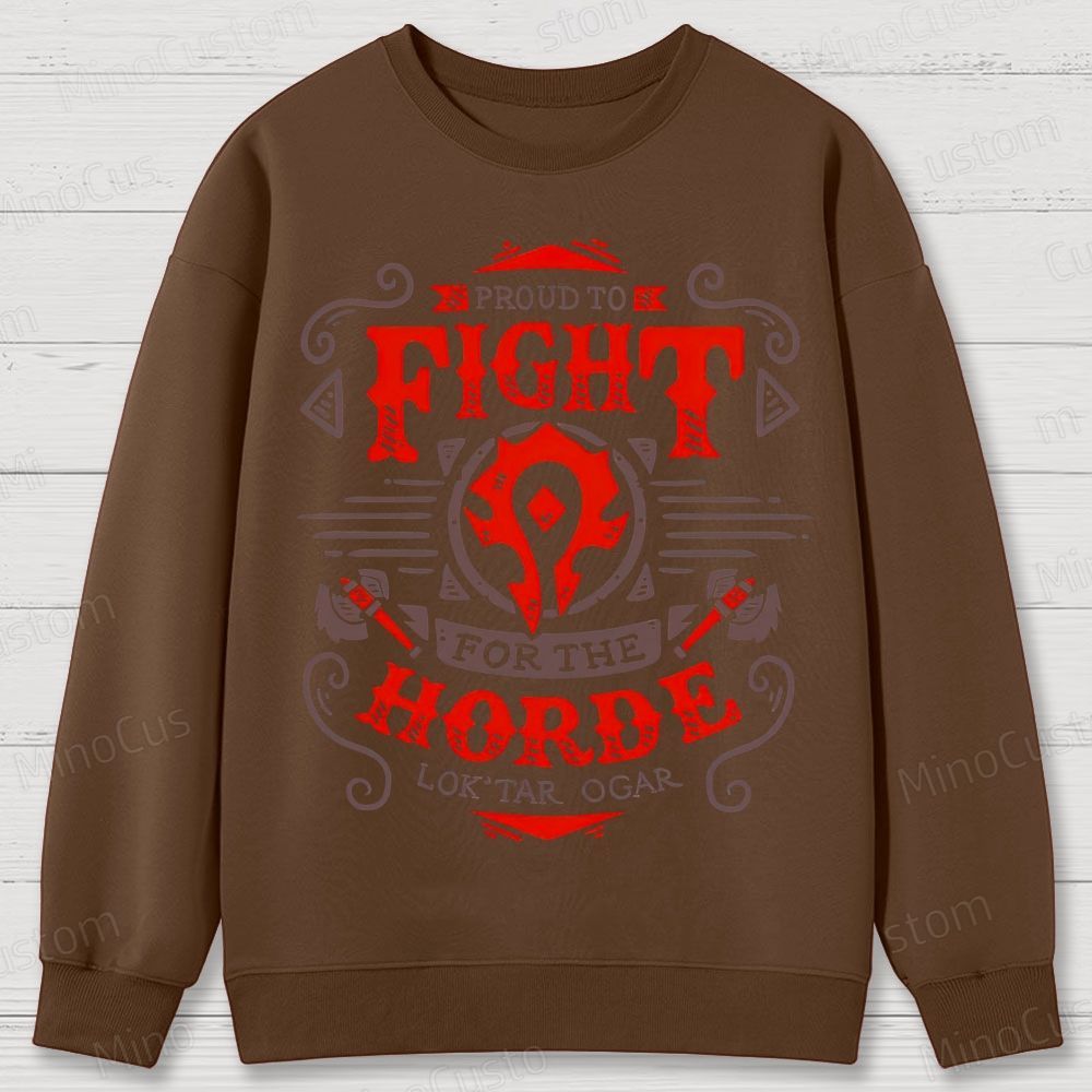 Warcraft Horde Emblem Cotton Sweatshirts 