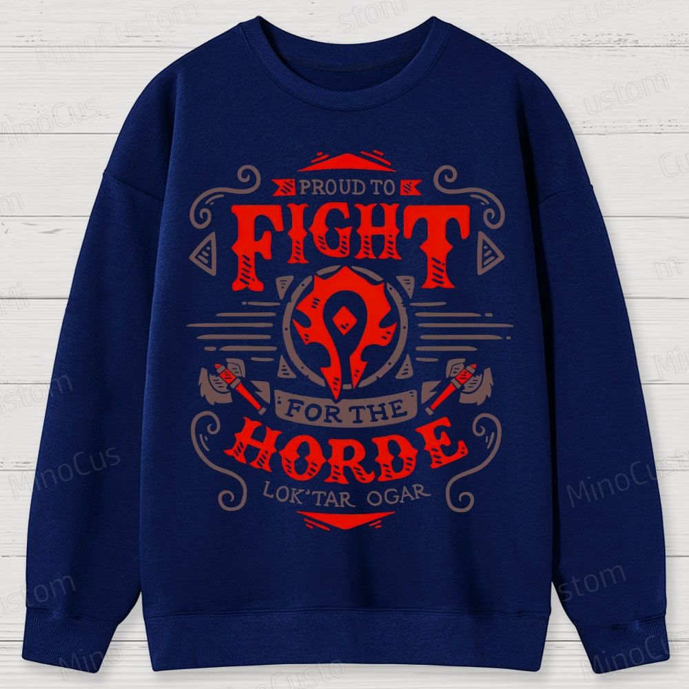 Warcraft Horde Emblem Cotton Sweatshirts 