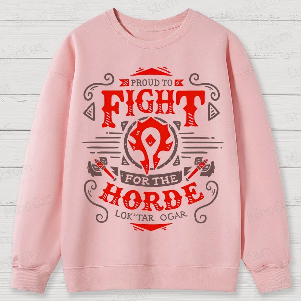 Warcraft Horde Emblem Cotton Sweatshirts 
