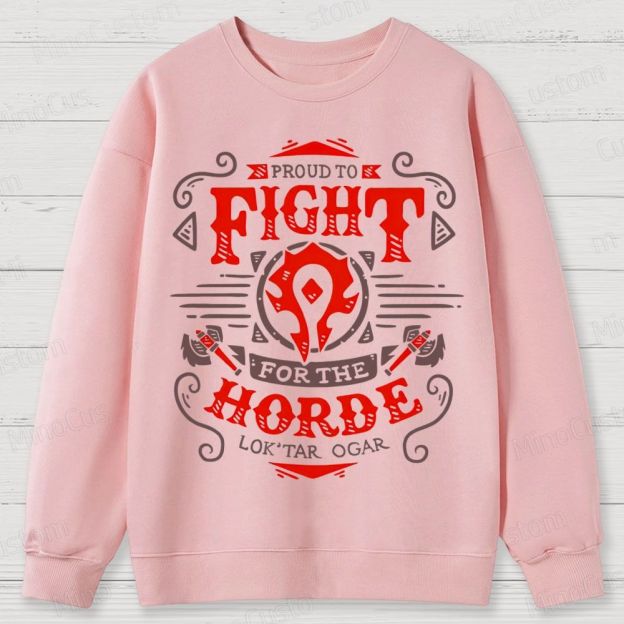 Warcraft Horde Emblem Cotton Sweatshirts 