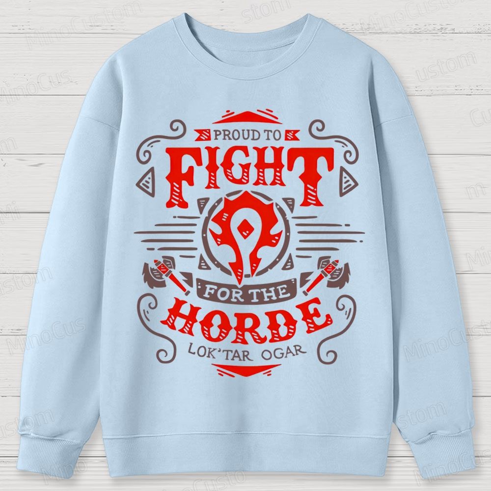 Warcraft Horde Emblem Cotton Sweatshirts 