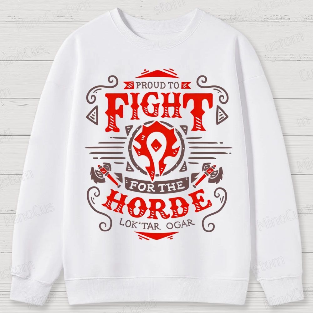 Warcraft Horde Emblem Cotton Sweatshirts 