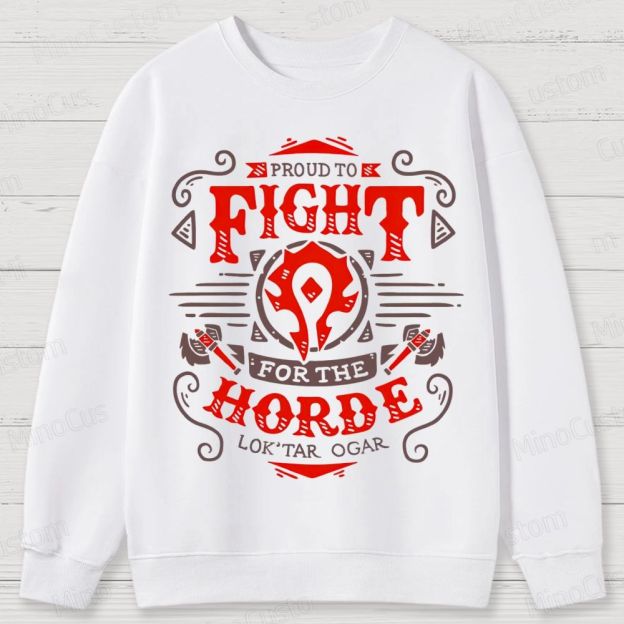 Warcraft Horde Emblem Cotton Sweatshirts 