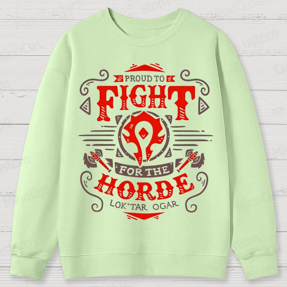 Warcraft Horde Emblem Cotton Sweatshirts 