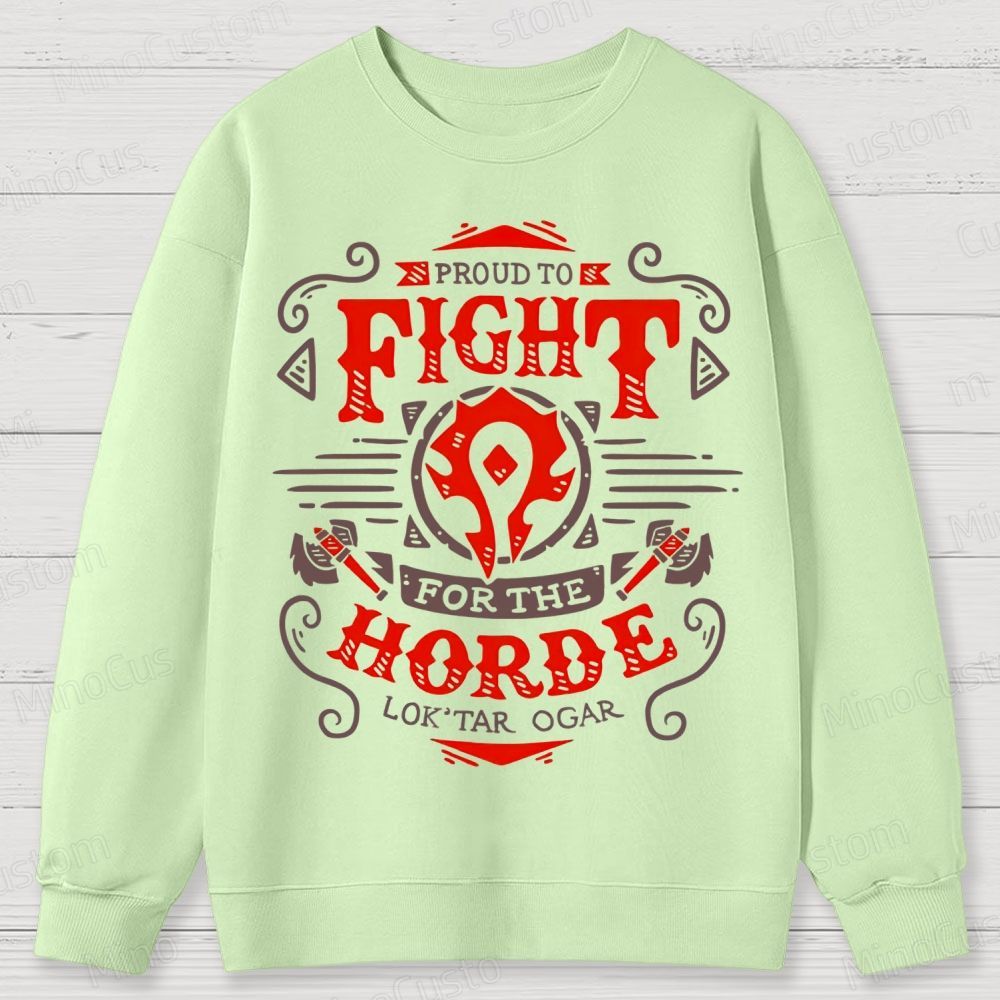 Warcraft Horde Emblem Cotton Sweatshirts 