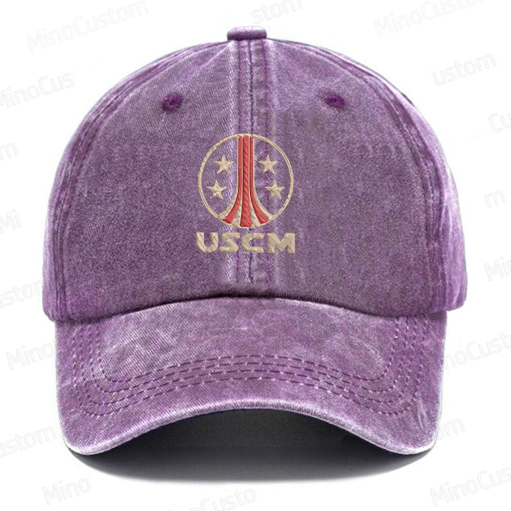 USCM Geek Vintage Embroidered Washed Cap 