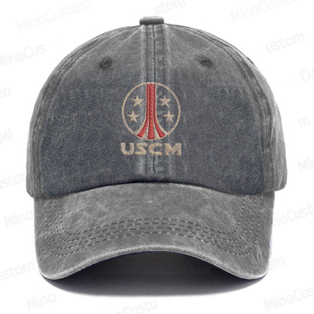 USCM Geek Vintage Embroidered Washed Cap 