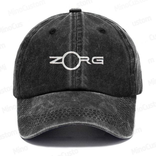 ZORG Geek Vintage Embroidered Washed Cap 