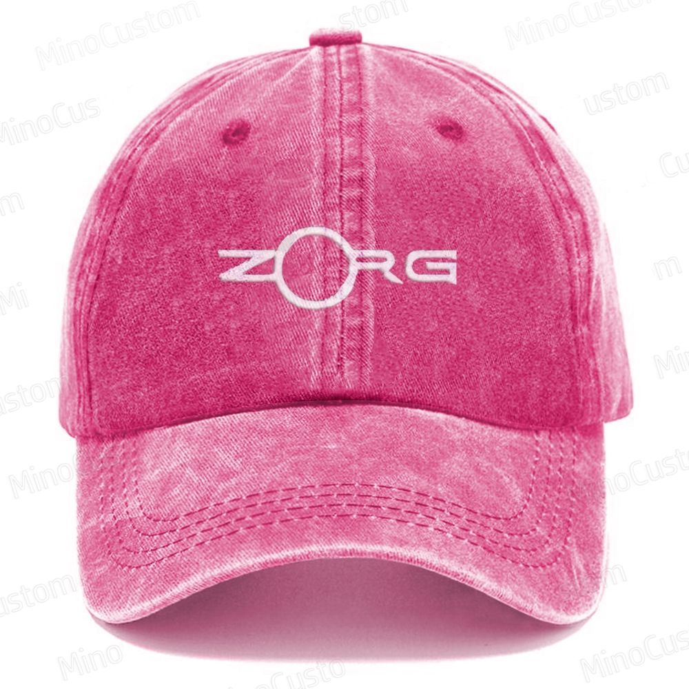 ZORG Geek Vintage Embroidered Washed Cap 
