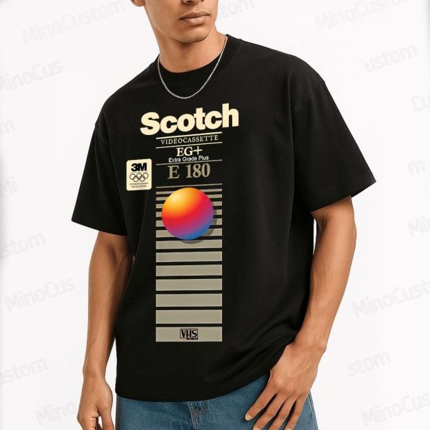 VHS Scotch E180 Geek T-Shirt