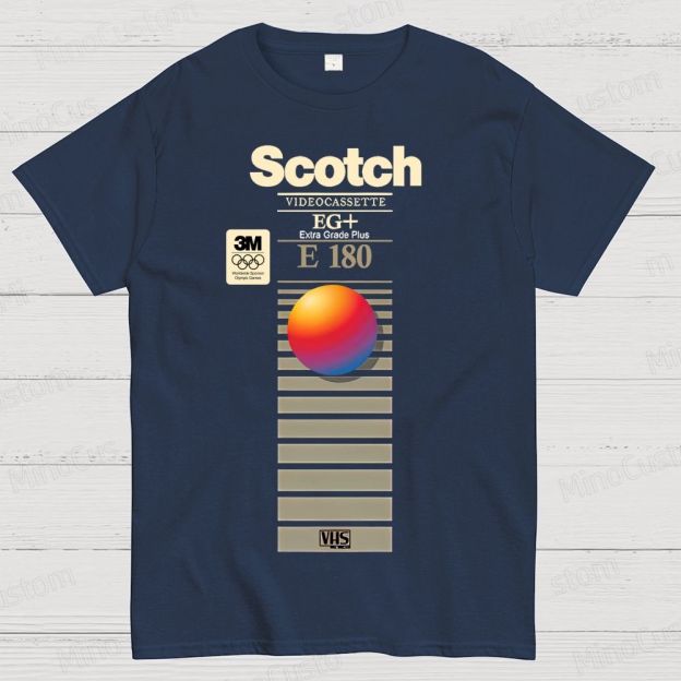 VHS Scotch E180 Geek T-Shirt
