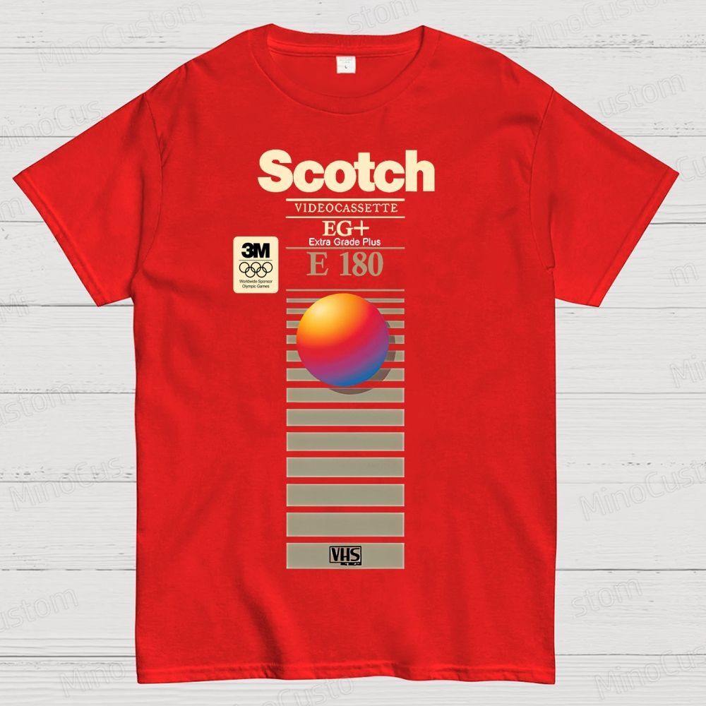 VHS Scotch E180 Geek T-Shirt