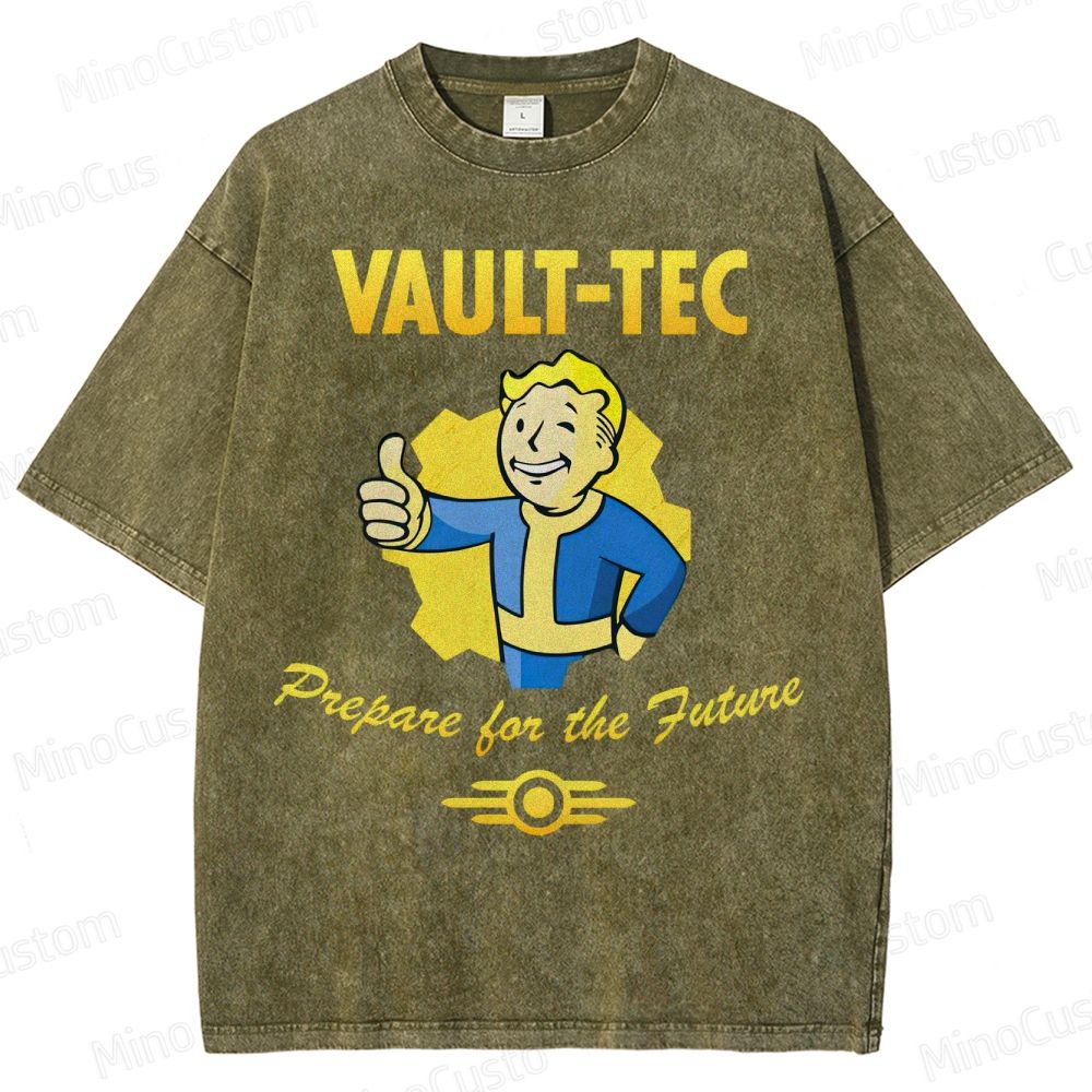 Vault-Tec – Prepare for the Future Fallout Vintage Distressed T-shirt