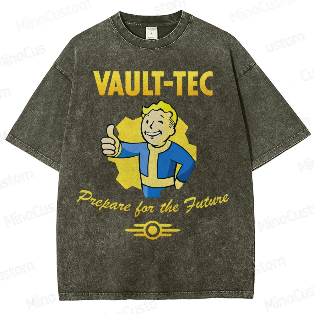 Vault-Tec – Prepare for the Future Fallout Vintage Distressed T-shirt