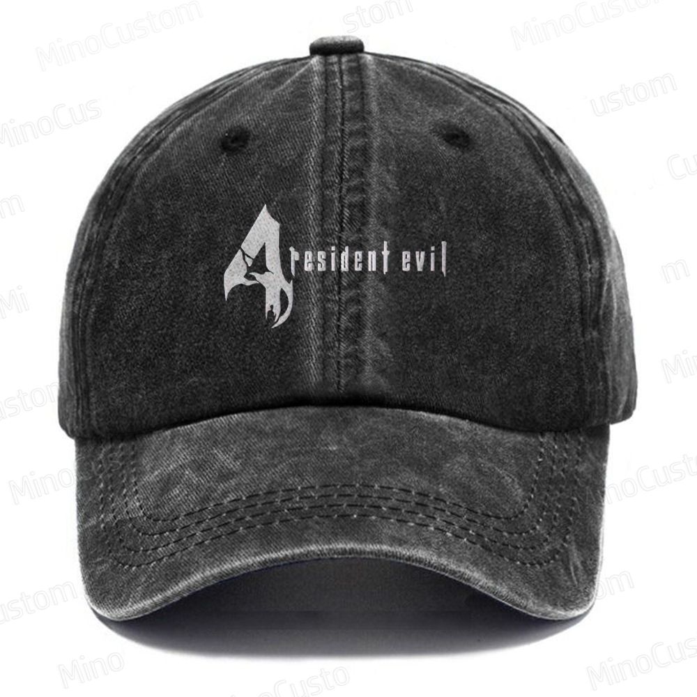Resident Evil 4  Embroidered Washed Cap 
