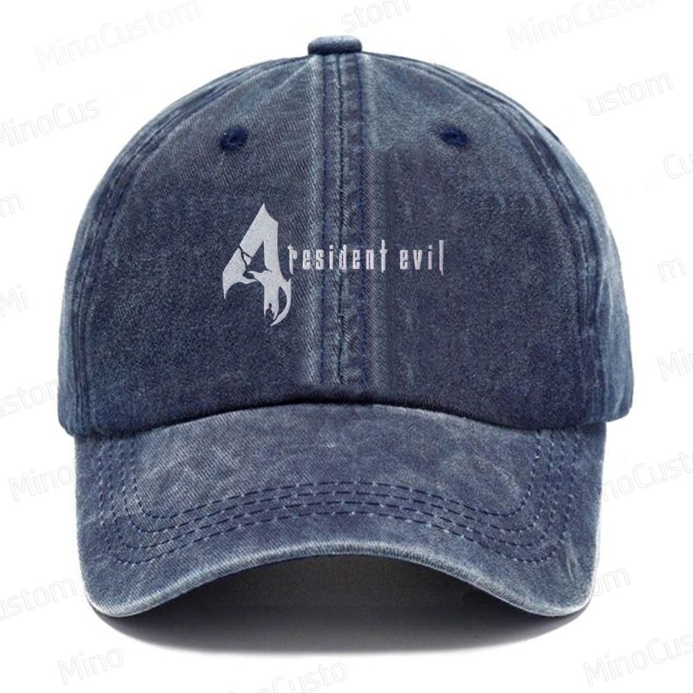 Resident Evil 4  Embroidered Washed Cap 