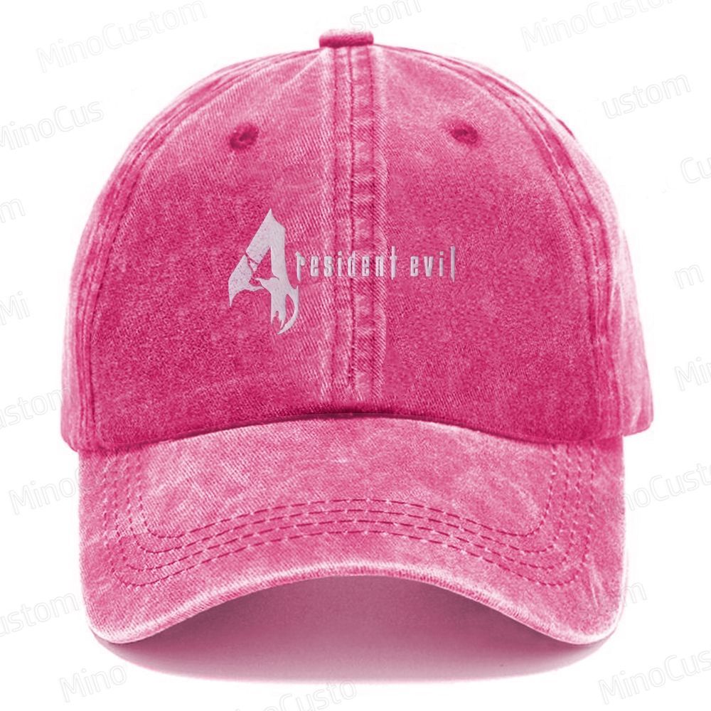 Resident Evil 4  Embroidered Washed Cap 