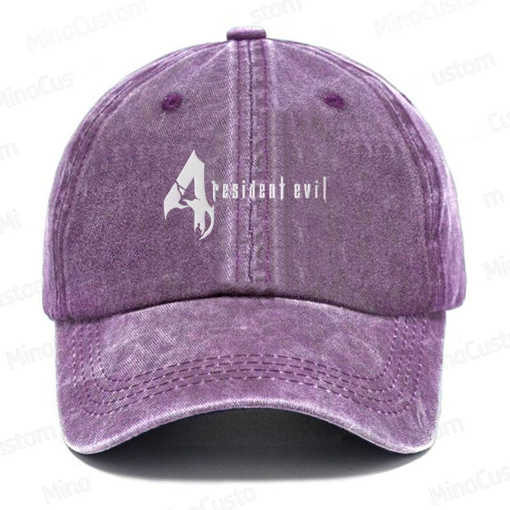 Resident Evil 4  Embroidered Washed Cap 