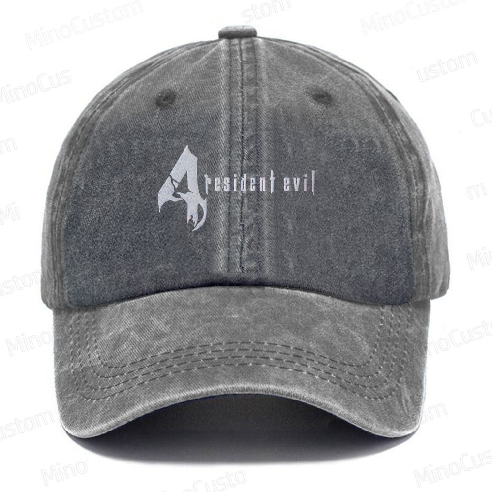 Resident Evil 4  Embroidered Washed Cap 