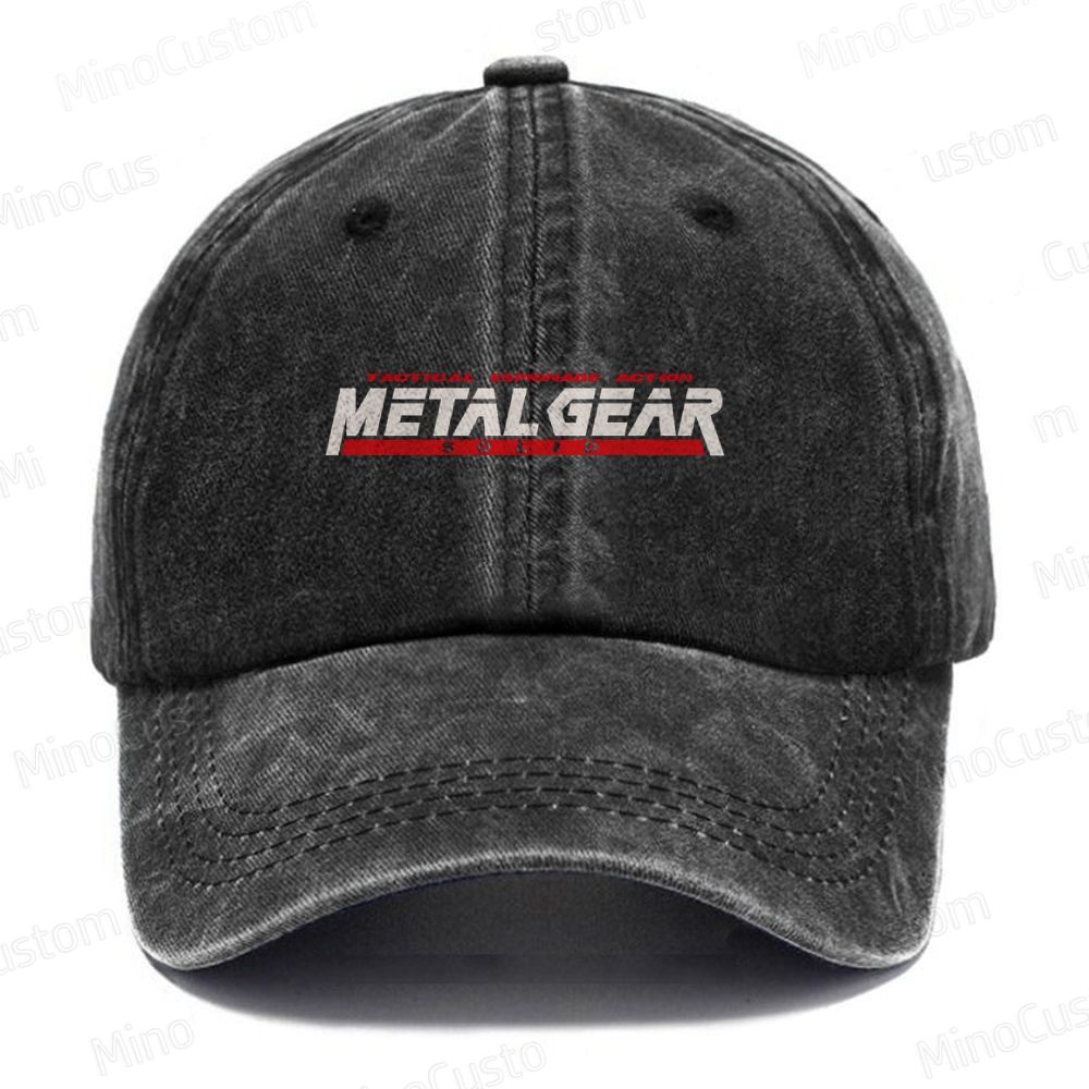 Metal Gear Solid Vintage Casual Washed Cap 