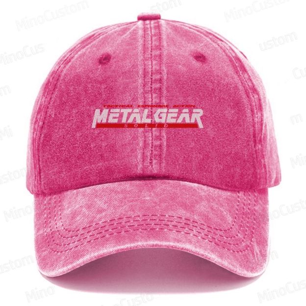 Metal Gear Solid Vintage Casual Washed Cap 