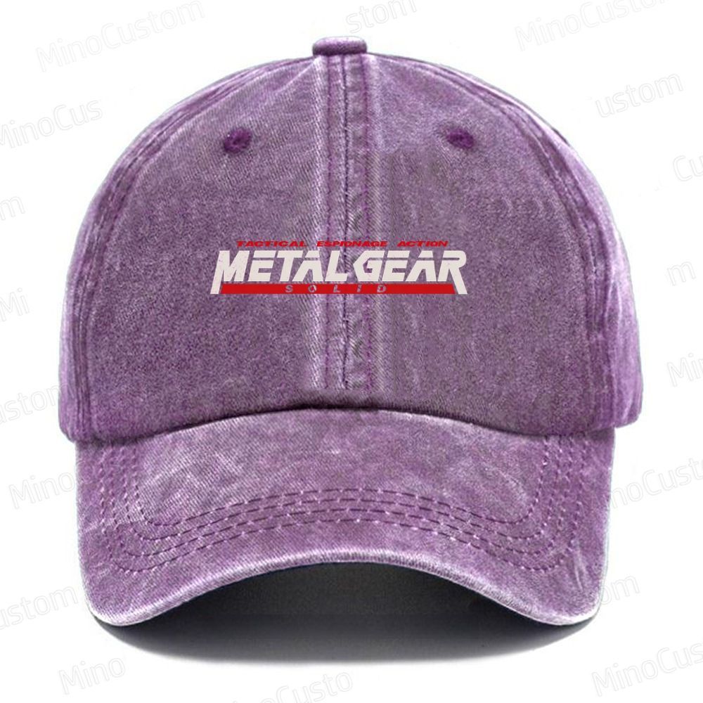 Metal Gear Solid Vintage Casual Washed Cap 