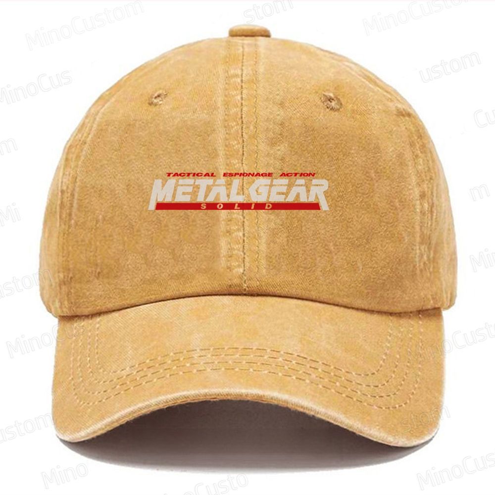 Metal Gear Solid Vintage Casual Washed Cap 