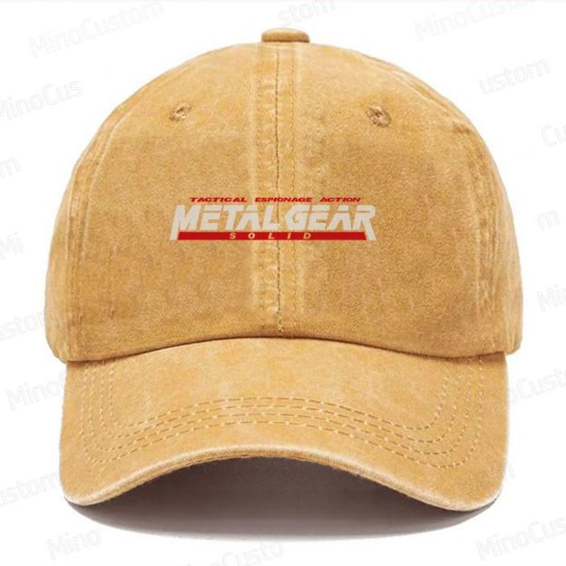 Metal Gear Solid Vintage Casual Washed Cap 