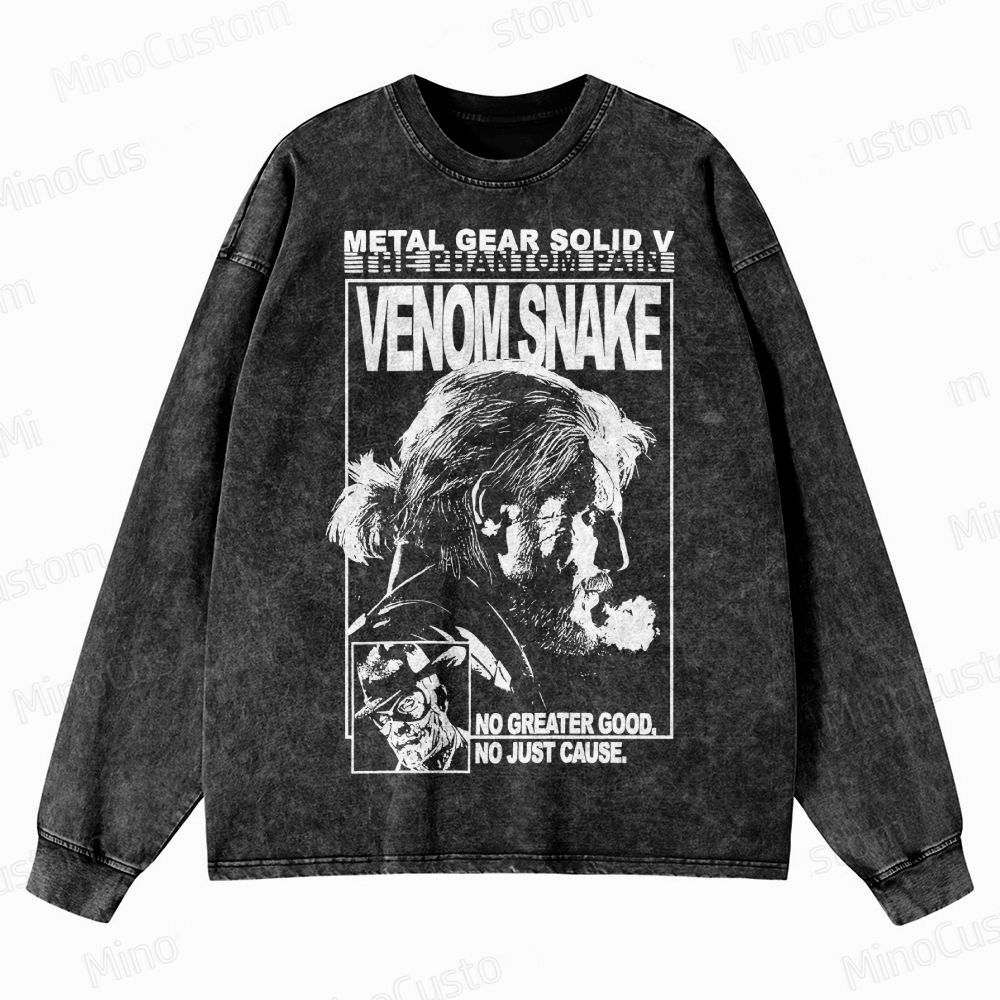 Metal Gear Solid V Crewneck Washed Sweatshirt 
