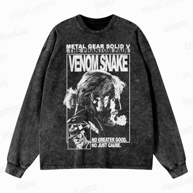 Metal Gear Solid V Crewneck Washed Sweatshirt 