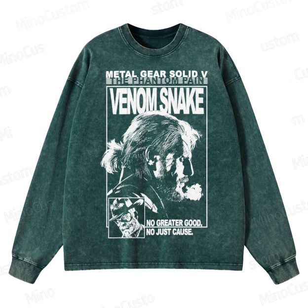 Metal Gear Solid V Crewneck Washed Sweatshirt 
